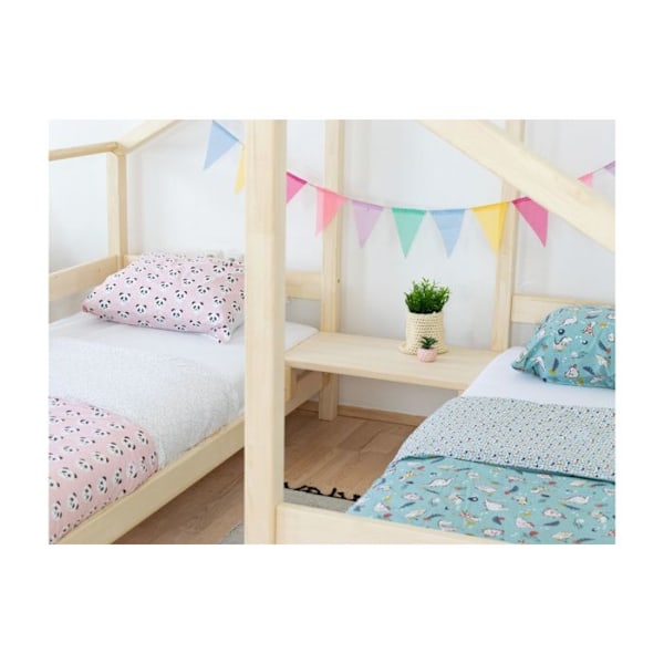 Lit cabane VILLY 2 pladser 90 x 180 naturel Beige