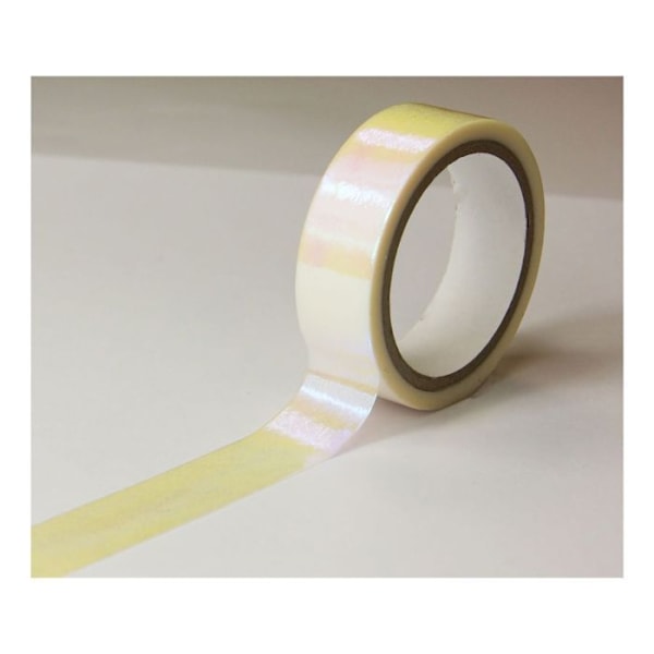 Maskeringstejp - Iriserande genomskinlig rosa - Blank - Kan flyttas - 15 mm x 10 m Rosa