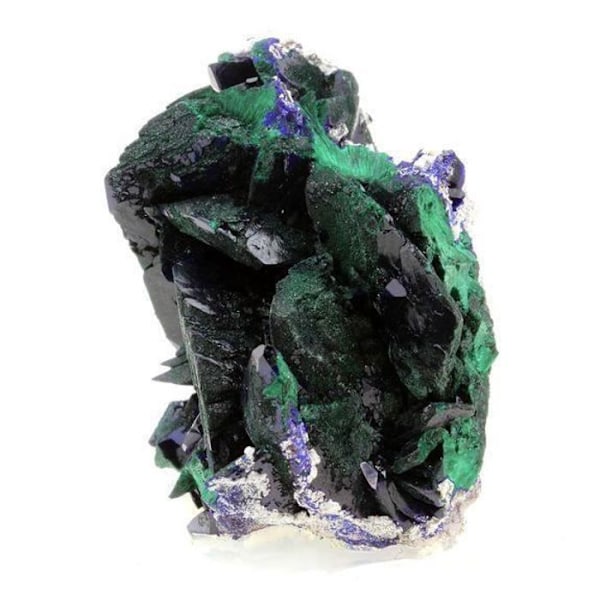 Cristal - ABIJOUX - Azurite + Malakit - Blå - 504 ct - Ægthedsertifikat