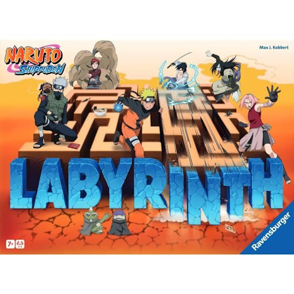 Labyrint Naruto, brädspel, Naruto Shippuden, Från 7 år, 27557, Ravensburger Flerfärgad