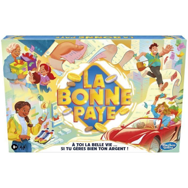 La Bonne Paye, ny generation, familjebrädspel, från 8 år, 2 till 6 spelare Flerfärgad