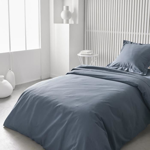 TODAY Essential istuva lakana - 90 x 190 cm - 1 henkilö - 100% tavallista puuvillaa - Denim Blå