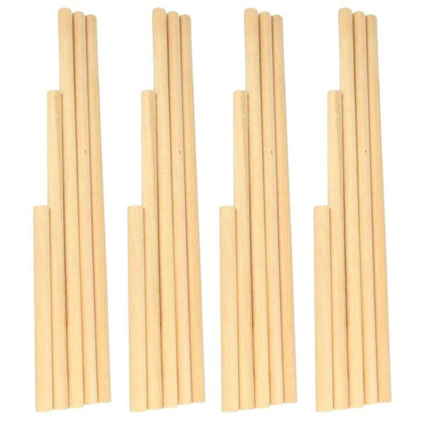 20 träpinnar för Macramé beige
