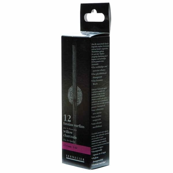 12 isoa hiilikynää Ø 7 - 9 mm Svart