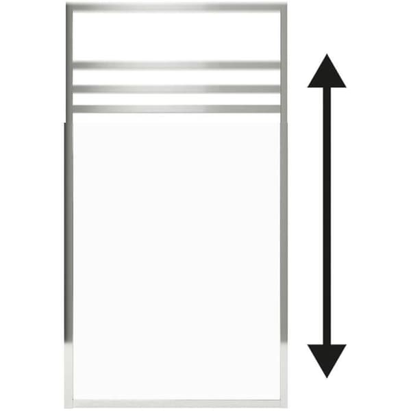 Väggskydd - GELCO - ENDAST Krom - 80 x 110 / 165 Krom