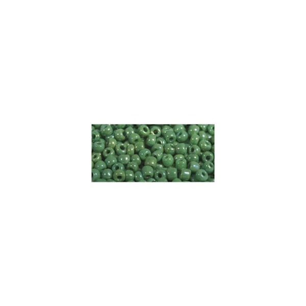 Perle rocaille 2,6 mm ogenom lustig grön 17 g