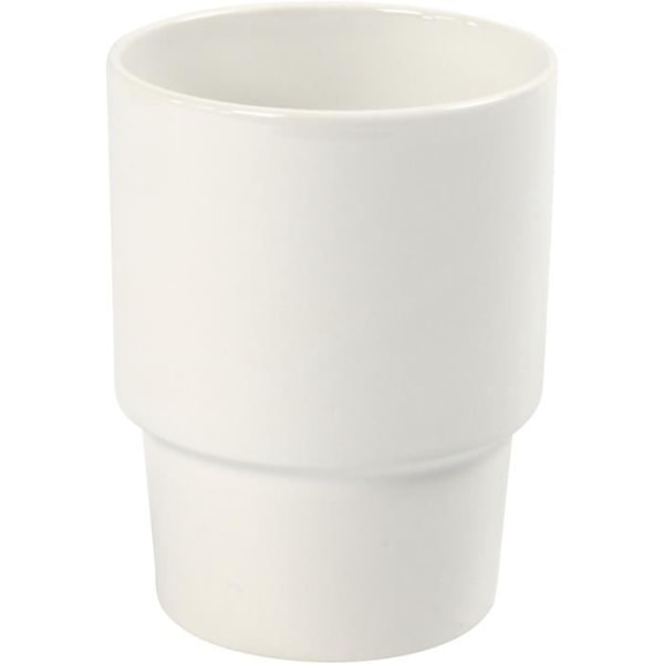 Vitrificerede porcelænsglas uden håndtag. ref 55607