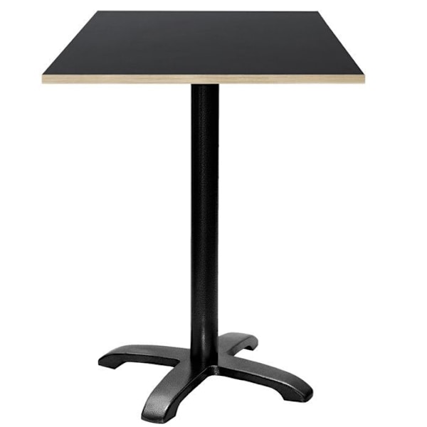 Barbord 60 x 60 cm - Bazila model sorte trækanter Svart