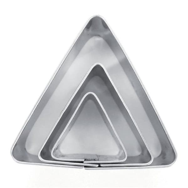 Graine Créative - metal udstikkere Triangle 3 stk. Silver
