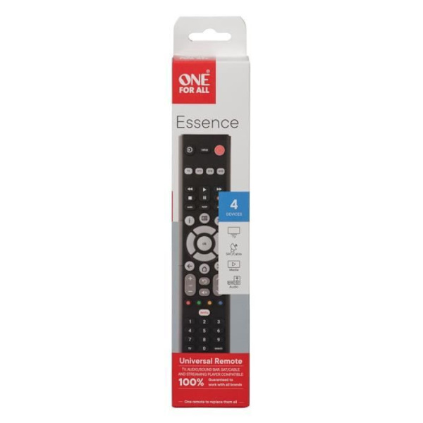 Yleiskaukosäädin ONE FOR ALL - URC1242 – Essence Basic 4in1