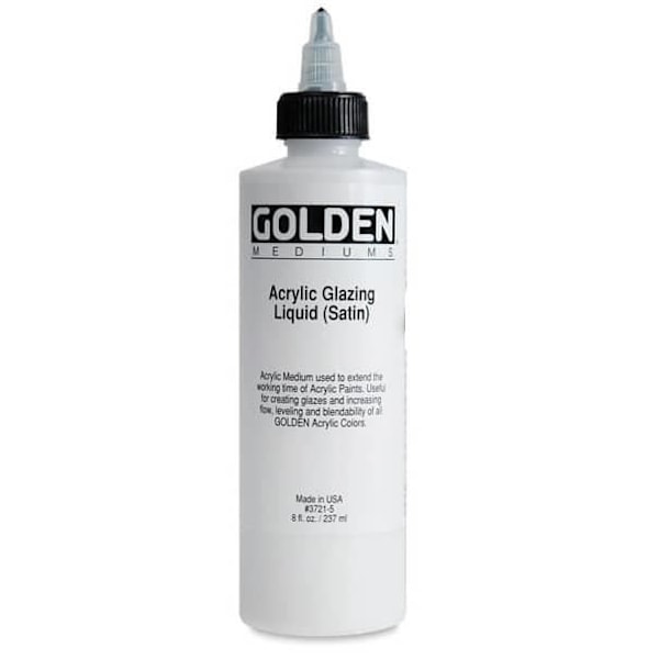 Mellemglas og Satinér dekorationsfarve 236 ml - Golden {farve}