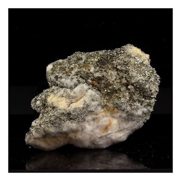 Stenar och mineraler. Pyrit + Dolomit. 282,50 cent. Binntal, Schweiz.