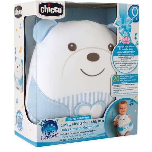 Sød bamse - CHICCO - Blå - Fra fødslen Blå