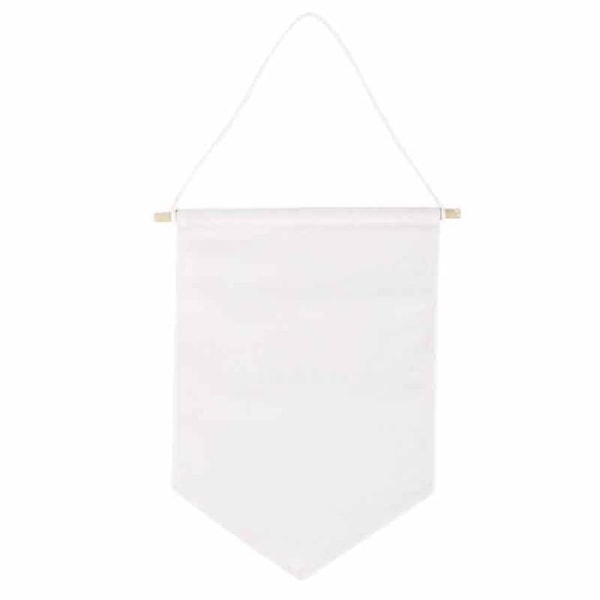 Tyget fanion - RAYHER - 46372102 - Naturlig vit - 30cm x 20cm - Festdekoration naturvit