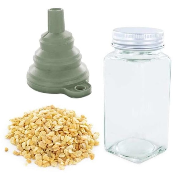 Kryddflaska - Ekologisk - 40 g - Glas - Silikontratt - Modernt design