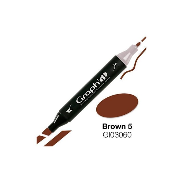 Marker - Graph'it - 3060 - Brun - Dobbeltspids - Uudslettelig kastanj