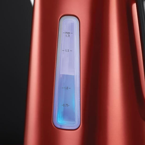 Vattenkokare 1,7L Luna - RUSSELL HOBBS - Snabbkokning - Röd