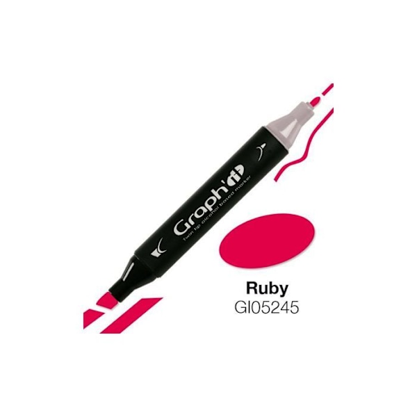 Graph'it alkoholmærke - 5245 - Ruby - Gr… Röd