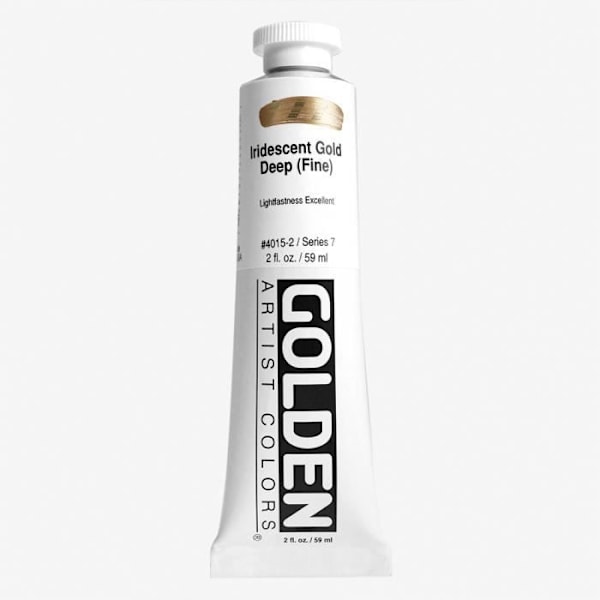 Golden : Kraftig Akrylmaling : 60ml : Guld Dyb Fin Iridescent