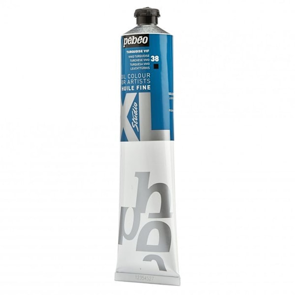 Oliemaling - Pébéo - Studio XL - Bright Turkis - 200 ml - Hurtigttørrende 3-6 dage Ljus turkos