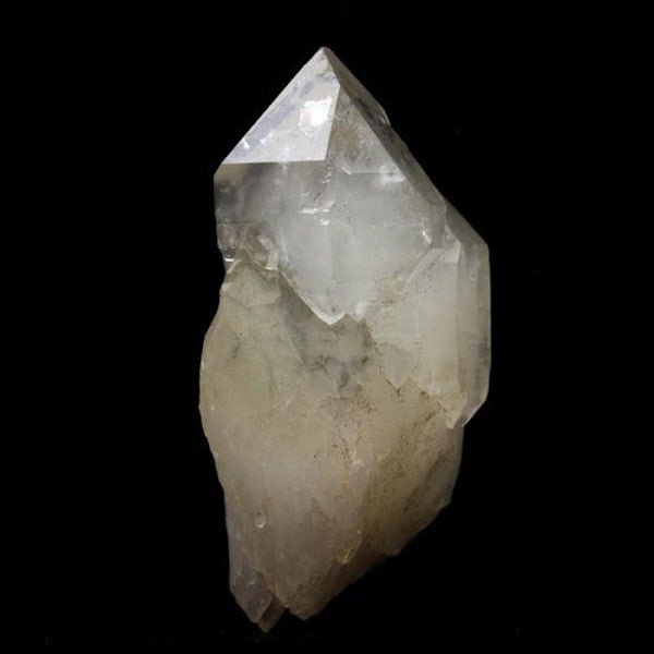 Kivet ja mineraalit. Kvartsi valtikka. 328,0 ct. Les Hallesin kaivos, Vaulnaveys-le-Bas, Isère, Ranska.