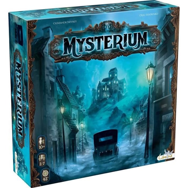 Libellud, Mysterium, Brætspil fra 10 år, Mysterious & Cooperative Investigation Game, 2 til 7 spillere, 45 min, på fransk Flerfärgad