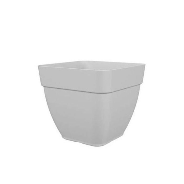 CAPRI CAMPANA firkantet blomster- og plantepotte - Plast - 37x37 cm - Hvid - ARTEVASI Vit
