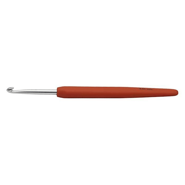 Virknål - Ergonomisk - Aluminium - Plasthandtag - Mjuk kontakt - ref 42384 Orange