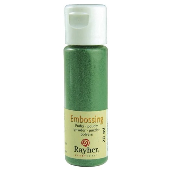 Embossing Pulver - RAYHER - Evig Grøn - Dækning - Flaske 20 ml Evig grön