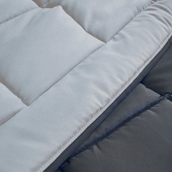 HUDSON - Let Couette Microfiber - 200gr/m2 - Grå & Sølv - 220 x 240 cm Silvergrå