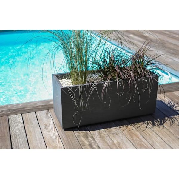 EDA Jardinière Graphit Up - 57 L - 79,5 x 29,5 x 29,5 cm - Harmaa antrasiitti Kolgrå
