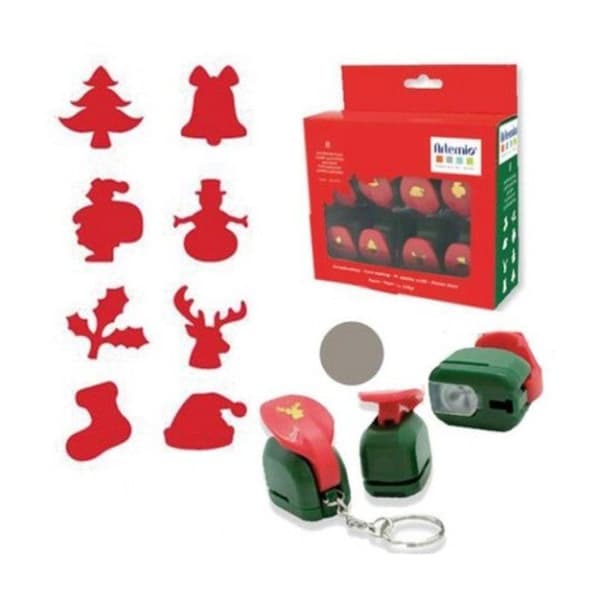 SÆT 8 MINI HULMASKINER JUL