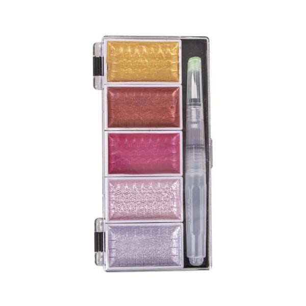 Pink metallisk akrylmaling 5 farver Rosa