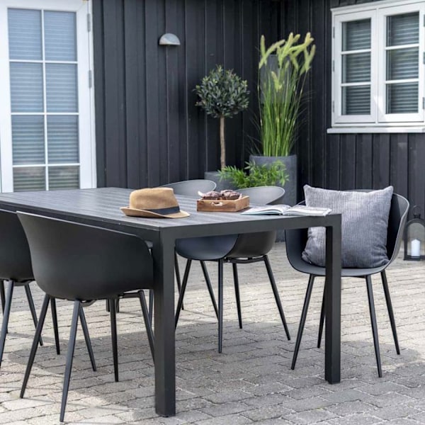 4 sorte havemøbler sort RODA Svart