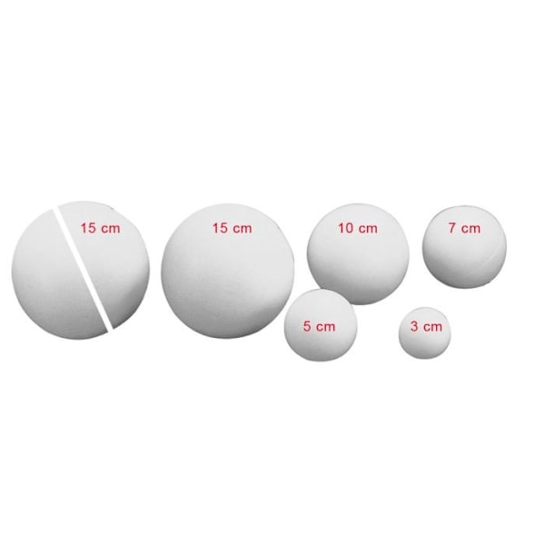 Fyldte polystyrenbolde 7 cm