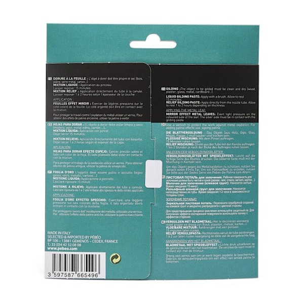 Spegelblad - Gédéo - Guld - 12-pack - Metall - Inomhus gyllene