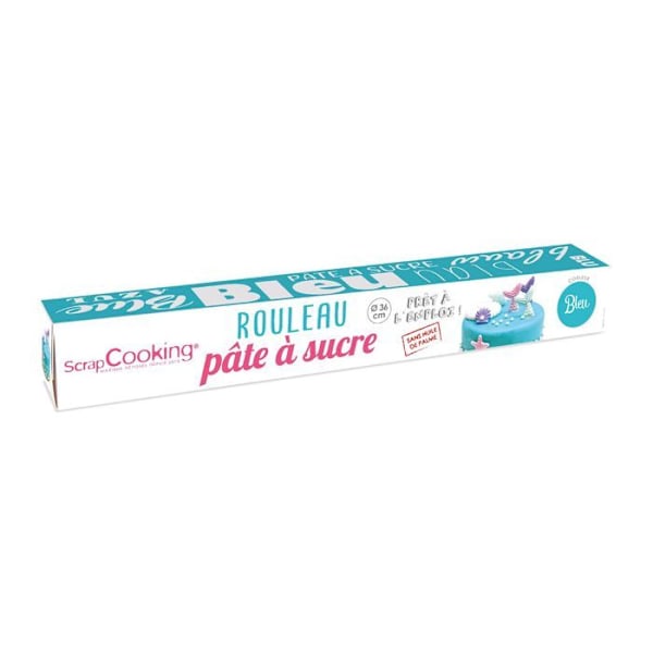 Sockerpasta i rulle - Blå - 430 g Blå