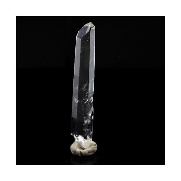 Sten og mineraler. Kvarts. 13,49 øre. La Gardette-minen, Bourg d'Oisans, Isère, Frankrig. Transparent