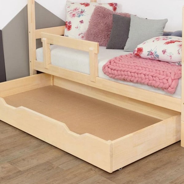 Sohva-alustarjotin - luonnollinen puun väri, sopii 120 x 190 cm sänkyyn Beige
