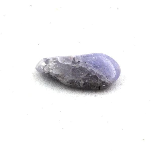 Tanzanit - Merelani - 0,75 ct - Ægthedsbevis - Dimensioner 9x4x2 mm - Grå