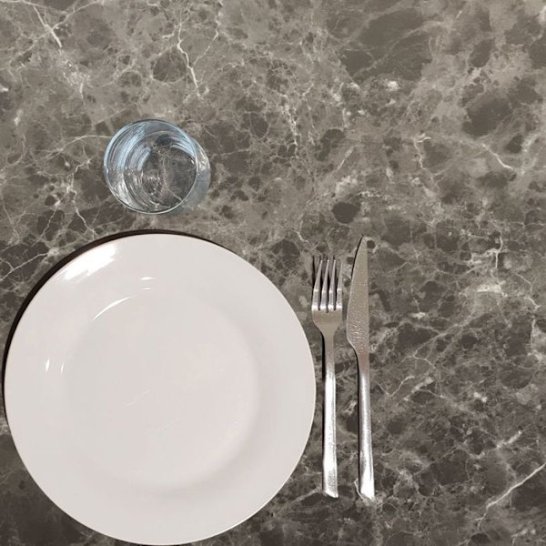 Högt bord 60 x 60 cm - Milan Indra marmormodell Grå
