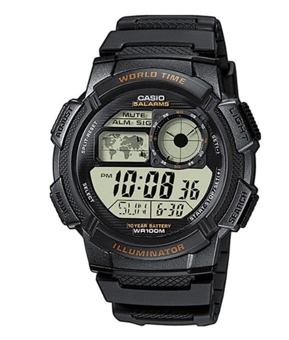 Casio kollektion herrklocka - AE-1000W-1AVEF Svart