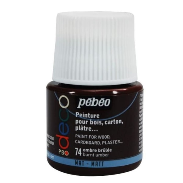 P.BO Deco mat brændt ombre maling 45ml Pebeo