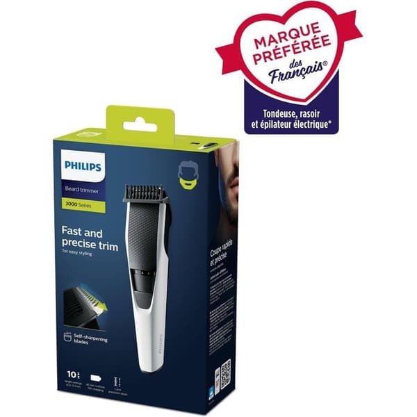 Partakone - PHILIPS - BT3206/14 - Sarja 3000 Sort og sølv