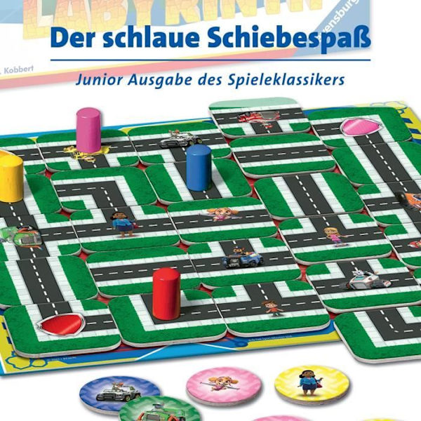 PAT'PATROUILLE Labyrinthe Jr - Ravensburger - Brädspel för barn - Skattjakt i en rörlig labyrint - Från 4 år Flerfärgad