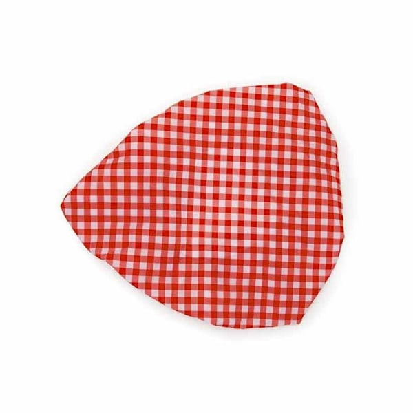 Cykelsätesöverdrag - Gingham Print Röd