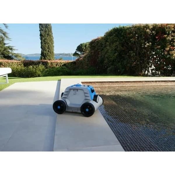 Pool robot - Bestway - Thetys - Autonom - rengöring av plan botten - 20m² max Vit