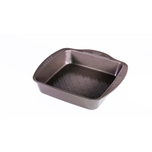 Bagtefat - PYREX - 1452050 - Kvadratisk - I stål - 24x24cm CHOKOLADE