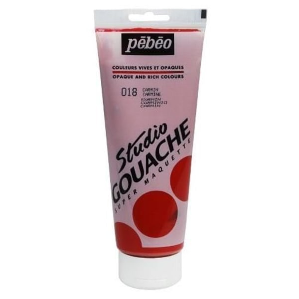 PÉBÉO GOUACHE MALINGE 1 TUBE PÅ 220 ML CARMIN…