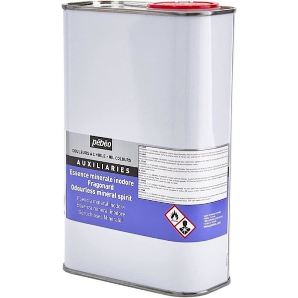 Bidon 1 liter mineralolie uden duft til oliefarve